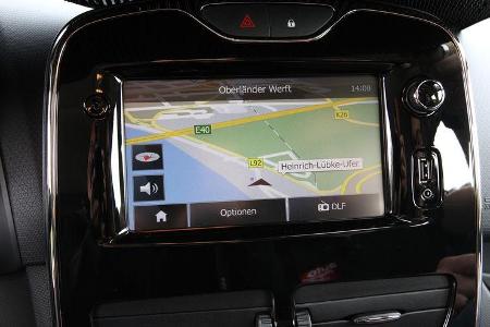 Renault Clio, Navi, Bildschirm