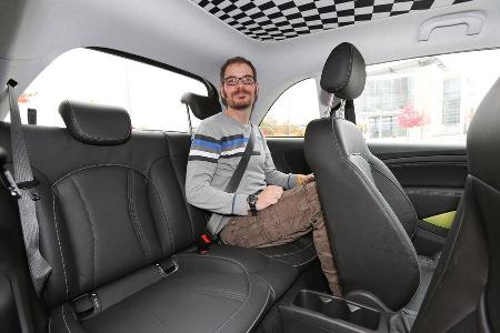 Opel Adam, Rcksitz, Beinfreiheit