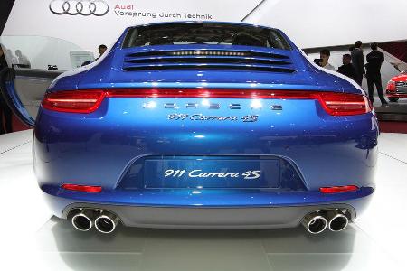Porsche 911 Carrera 4S, Messe, Autosalon Paris 2012