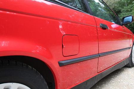 BMW 316i, Tankdeckel, Seitenlinie