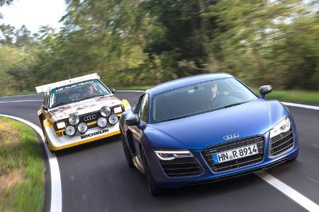 Audi R8 V10 Plus, Audi S1, Frontansicht