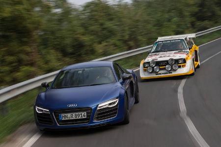 Audi R8 V10 Plus, Audi S1, Frontansicht