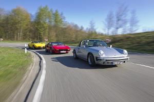 Corvette C3, Ferrari 308 GTSi, Porsche 911 Carrera Targa