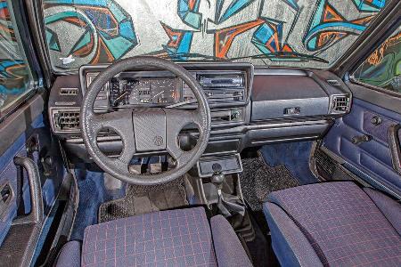 VW Golf I Cabriolet, Cockpit, Lenkrad
