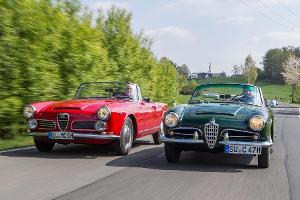 Alfa Romeo 2600 Spider, Alfa Romeo Giulia 1600 Spider, Frontansicht