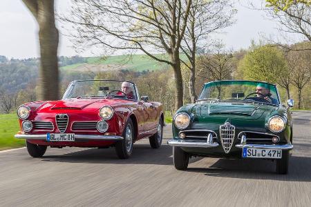 Alfa Romeo 2600 Spider, Alfa Romeo Giulia 1600 Spider, Frontansicht