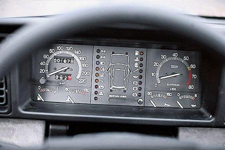 Lancia Y10 Turbo, Rundinstrumente