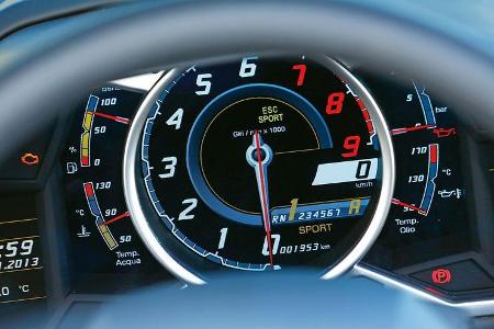 Lamborghini Aventador LP 700-4, Rundinstrumente