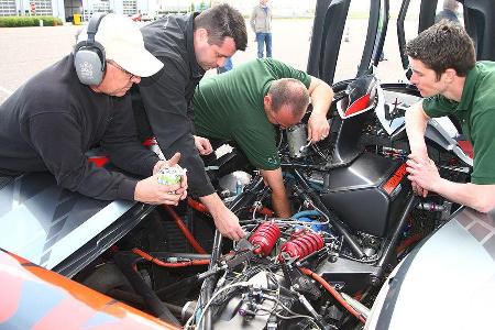 Ohne Mechaniker-Crew geht gar nichts.