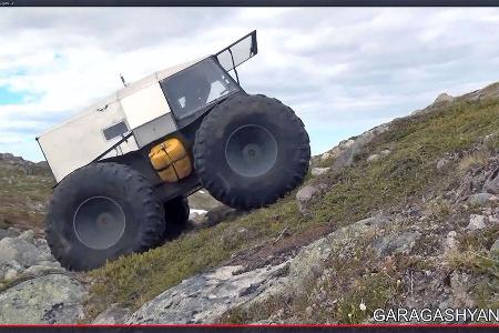 So fing alles an: der Prototyp des Amphibien-Geländewagen von Alexei Garagashyan