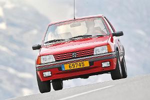 Peugeot 205 GTI, Frontansicht