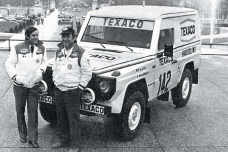 Mercedes 280 GE Dakar, Jacky Ickx, Claude Brasseur