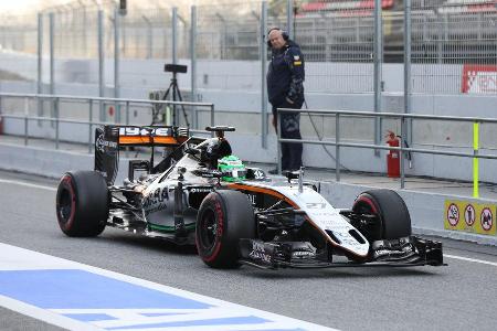 Nico Hlkenberg - Force India - Formel 1-Test - Barcelona - 24. Februar 2016