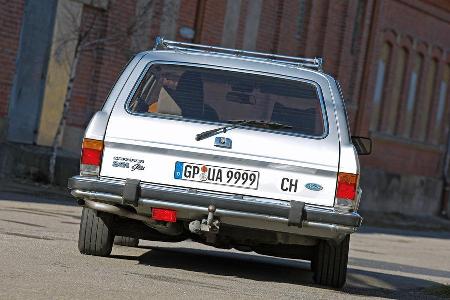 Ford Granada 2.8i Ghia Turnier, Heckansicht