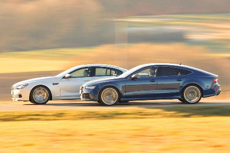 Audi RS 7 Sportback, BMW M6 Gran Coup, Seitenansicht
