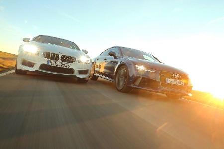 Audi RS 7 Sportback, BMW M6 Gran Coup, Frontansicht