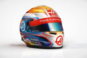 Romain Grosjean - Helm - Haas F1 - 2016