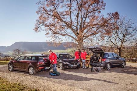 BMW 120i, BMW 220i Active Tourer, Mini Cooper S Clubman