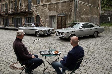 Opel Rekord Sprint, Ford 17M RS, Frontansicht