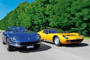 Ferrari 275 GTB/4 und Lamborghini Miura P 400