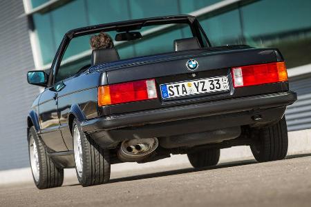 BMW Dreier E30 Cabrio, Heckansicht