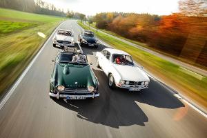Triumph TR, Mercedes SL, Citroën DS, Alfa Romeo GTV
