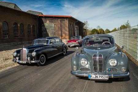 BMW 502, Mercedes 300, Opel Kapitn, Frontansicht