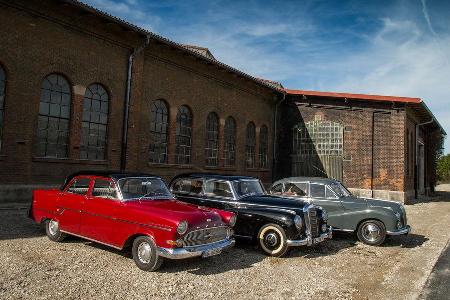 BMW 502, Mercedes 300, Opel Kapitn, Seitenansicht