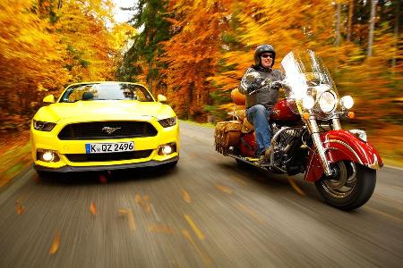 Ford Mustang Convertible 5.0 Ti-VCT V8, Indian Chief Vintage Ford Mustang Convertible 5.0 Ti-VCT V8, Indian Chief Vintage