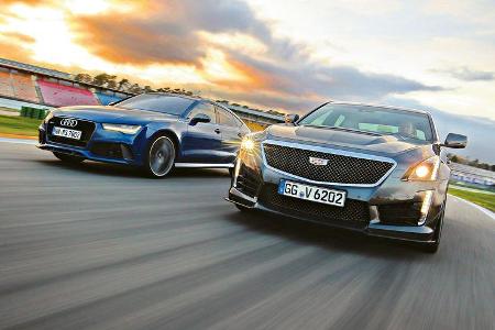 Audi RS 7 Sportback Performance, Cadillac CTS-V, Frontansicht