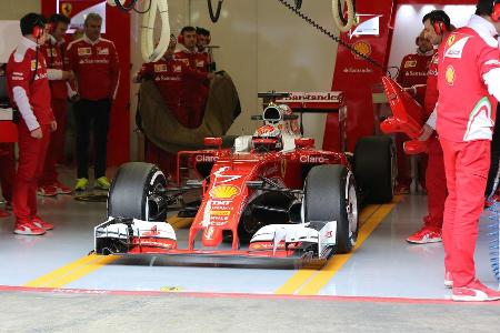 Kimi Rikknen - Ferrari - Formel 1-Test - Barcelona - 25. Februar 2016