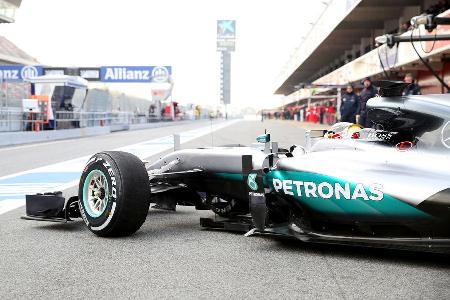 Lewis Hamilton - Mercedes - Formel 1-Test - Barcelona - 25. Februar 2016