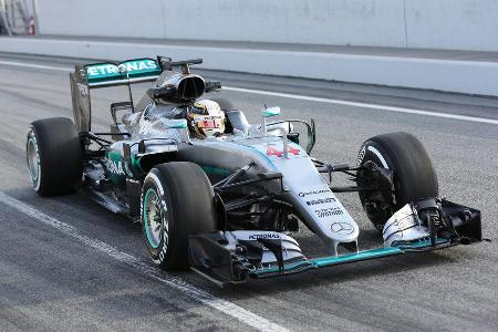 Lewis Hamilton - Mercedes - Formel 1-Test - Barcelona - 25. Februar 2016