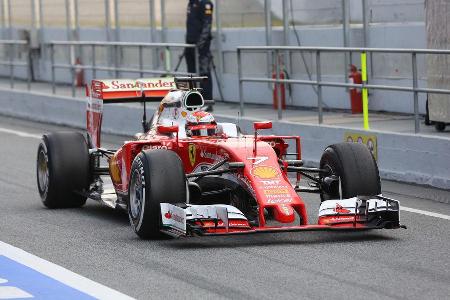 Kimi Rikknen - Ferrari - Formel 1-Test - Barcelona - 25. Februar 2016