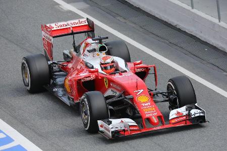 Kimi Rikknen - Ferrari - Formel 1-Test - Barcelona - 25. Februar 2016