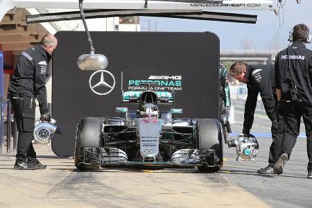 Lewis Hamilton - Mercedes - Formel 1-Test - Barcelona - 25. Februar 2016