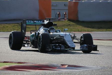 Nico Rosberg - Mercedes - Formel 1-Test - Barcelona - 25. Februar 2016