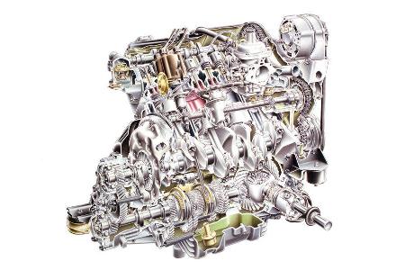 Saab 99, Motor, Getriebe
