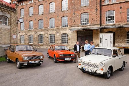 Skoda 105 L, Trabant 601 L, Wartburg 353 W, Frontansicht