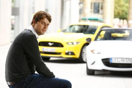 Ford Mustang GT 5.0, Mazda MX5 Skyaktiv G 131, Stefan Helmreich