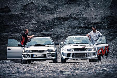 Mitsubishi Lancer Evo VI, Subaru Impreza GT Turbo,