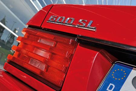 Mercedes 600 SL, Heckleuchte, Typenbezeichnung
