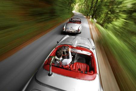 Mercedes 190 SL und 190 SLR, Ausfahrt, Impression