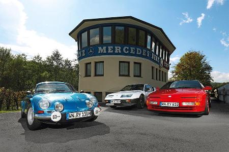 Renault Alpine A110 1300 VC, Renault Alpine A310 V6, Renault Alpine A610 TURBO Renault Alpine A110 1300 VC, Renault Alpine A310 V6, Renault Alpine A610 TURBO