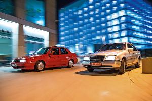 Alfa Romeo 155 und Mercedes C-Klasse (W202)