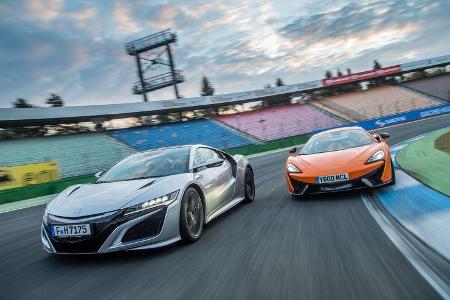 Honda NSX, McLaren 570S, Hockenheim