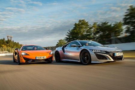 Honda NSX, McLaren 570S, Hockenheim