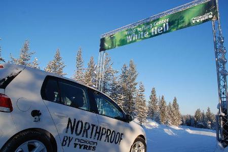 Nokian Tyres‘ Testgelände „White Hell“ Ivalo