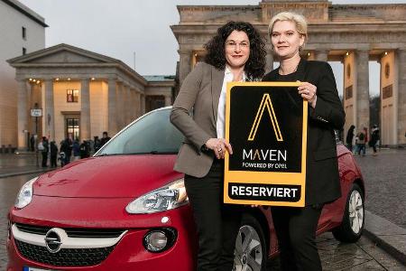 Opel-Marketingchefin Tina Müller (links) und Julia Steyn, Vice President Urban Mobility and Maven bei GM