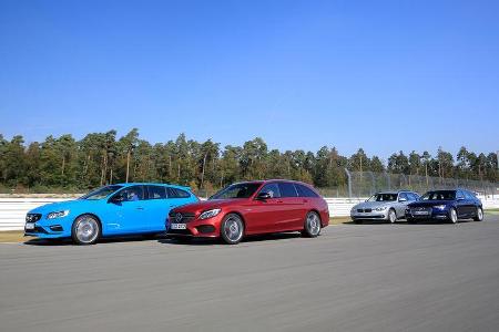 Sportkombis von Audi, BMW, Mercedes und Volvo
